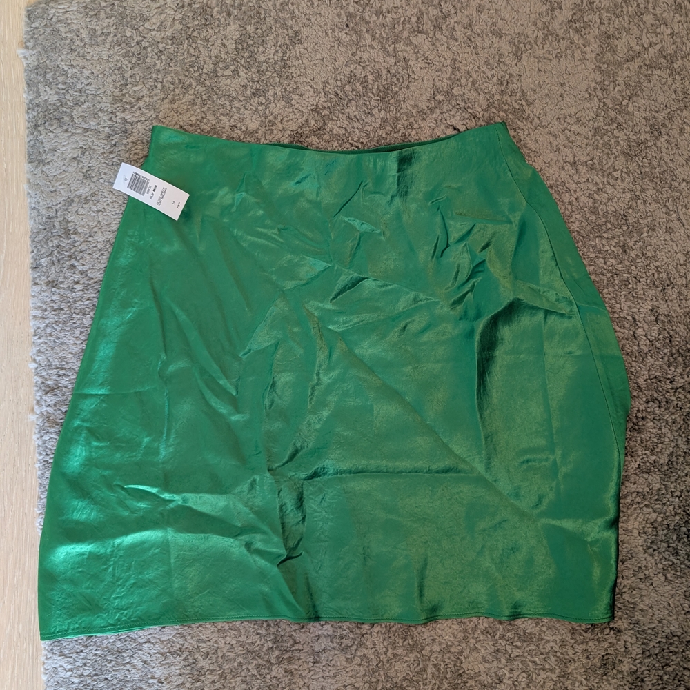 Babaton Green Pencil Mini Skirt Casual